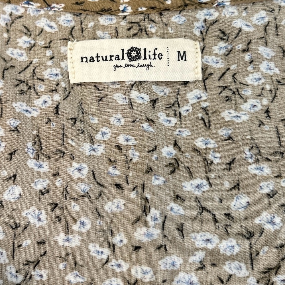 Natural Life Charlotte Boho Tiered Floral Dress size M - Picture 6 of 8